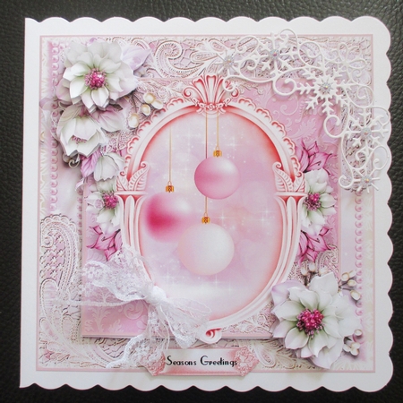 Christmas Baubles Card Kit by Davina Rundle