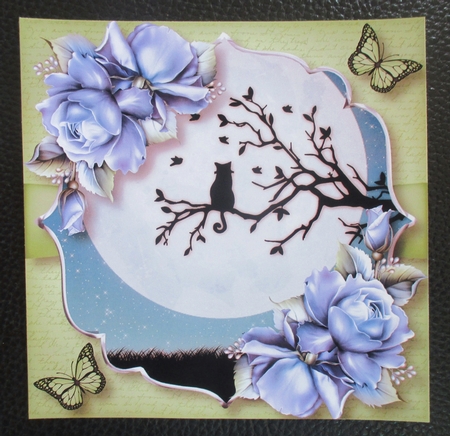 Silhouette Moon - The Cat by Davina Rundle