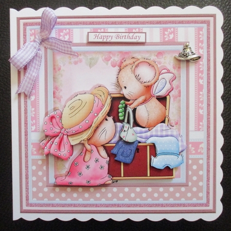 DRESS UP MICE 7.5 Decoupage & Insert Mini Kit by Davina Rundle