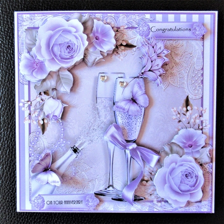 1st Wedding Anniversary/Wedding Day Card Kit by Davina Rundle