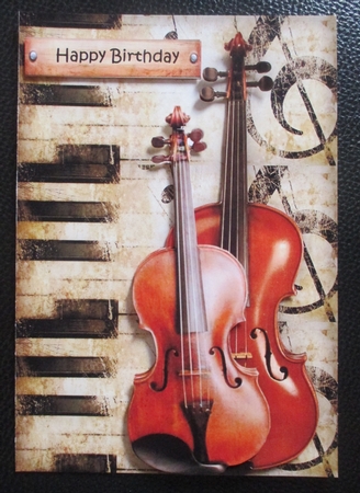 Music Birthday Male Card Mini Kit by Davina Rundle