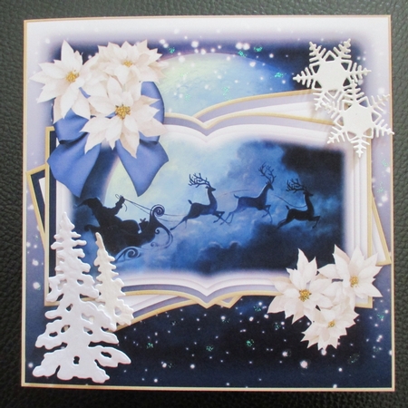 Santas On His Way Scene Toppers by Davina Rundle