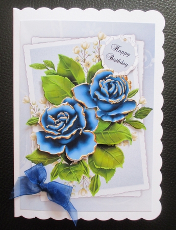 Pretty Flower Topper - Birthday or Thank You by Davina Rundle