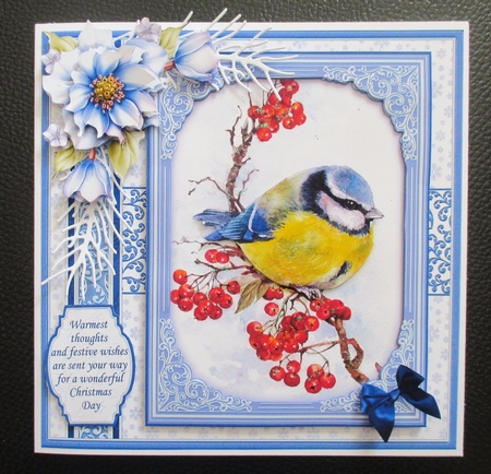 BLUE CHRISTMAS 7.8 Quick Layer Cards or Decoupage Bumper Kit by Davina Rundle