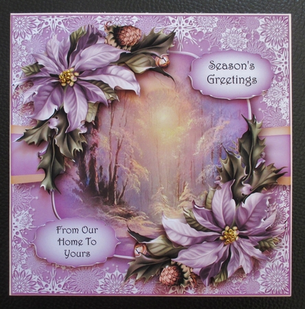 Snowflakes Border - Misty Winter Morning by Davina Rundle