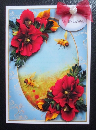 Poppies & Bees by Davina Rundle