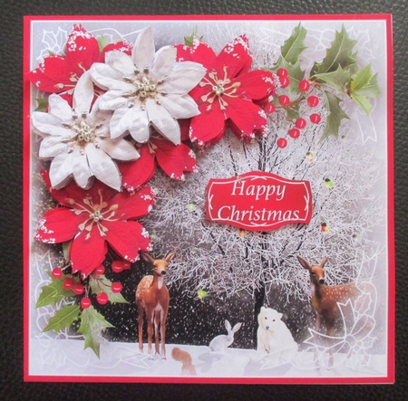 Christmas Animals - Decoupage Card Mini Kit by Davina Rundle