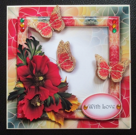 Art Nouveau Bright & Butterflies - Poppies by Davina Rundle