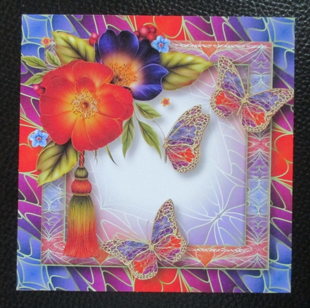 Art Nouveau Bright & Butterflies - Wild Roses by Davina Rundle