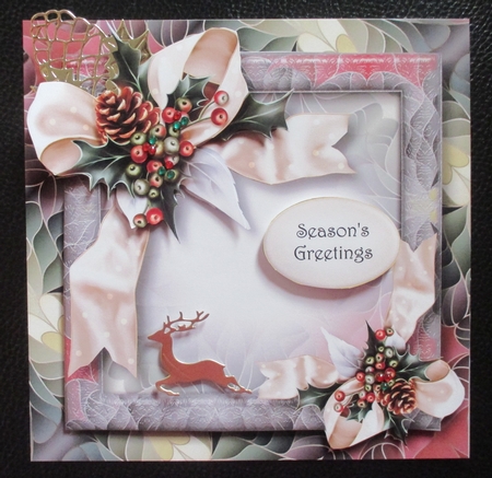 Art Nouveau Pale Christmas - Satin Bow by Davina Rundle