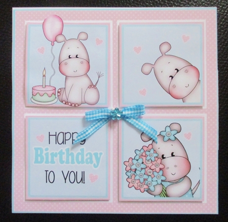 Hippo Squares Mini Kit by Davina Rundle