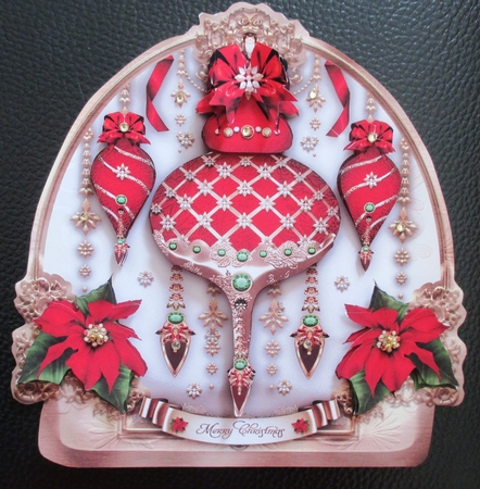 Red Christmas Luxury Ornaments Mini Kit by Davina Rundle