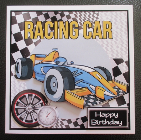 Racing car by Davina Rundle