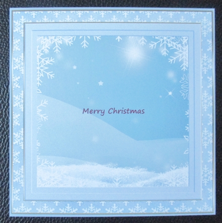 Winter Snowflakes approx: 8x8ins Insert 4 by Davina Rundle