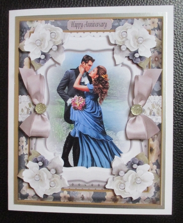 Pretty Couple Card Front by Davina Rundle