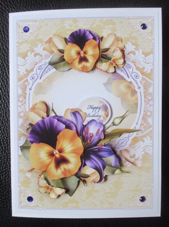 Bouquet of Pansy with Lily Mini Kit by Davina Rundle