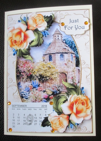 Sunkissed Roses At The Dovecote A5 by Davina Rundle