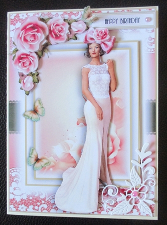 A5 Rose Beauty Card Kit by Davina Rundle