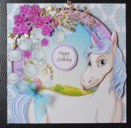 Gorgeous White Unicorn 8x8 Mini Kit by Davina Rundle