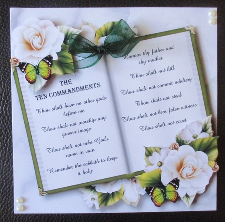 The Ten Commandments - Open Book by Davina Rundle