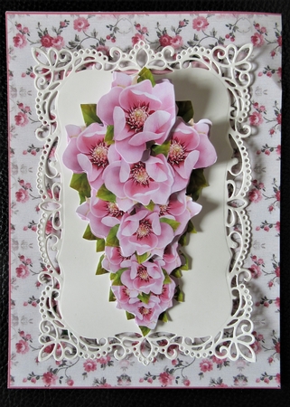 Pink Teardrop Decoupage by Davina Rundle
