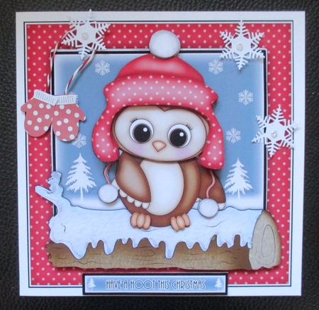 Owl I Want For Xmas Mini Kit by Davina Rundle