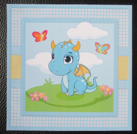 Litlle blue dragon mini kit by Davina Rundle