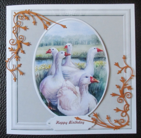 Vintage Geese  Meeting by Davina Rundle