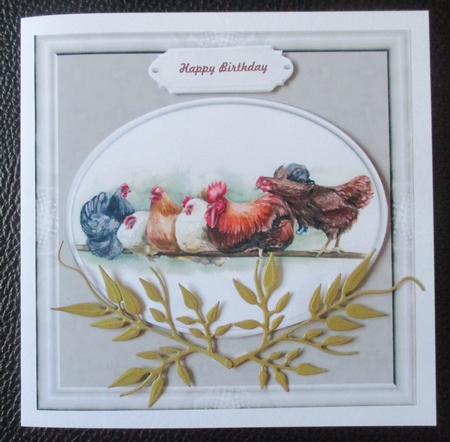 Vintage Chicken Family by Davina Rundle