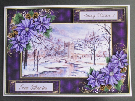 Lovely winter church scene by Davina Rundle