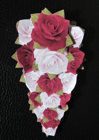 Autumn Rose Teardrop Decoupage Step by Step by Davina Rundle
