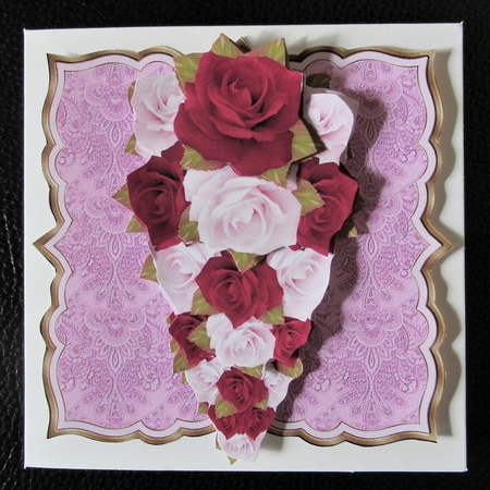 Autumn Rose Teardrop Decoupage Step by Step by Davina Rundle