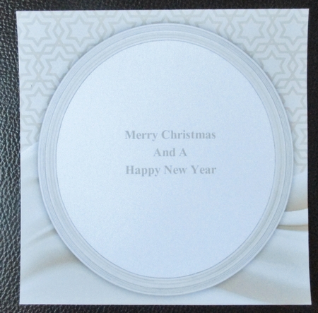 Gorgeous Cream & Gold Satin Effect Insert 8x8 by Davina Rundle