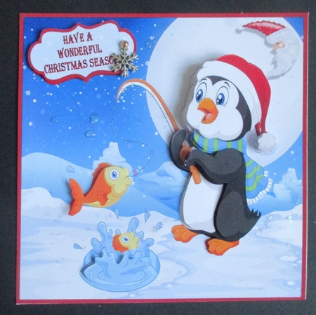 Christmas dinner for penguin by Davina Rundle