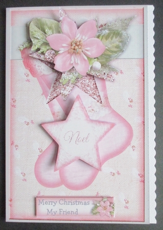 Christmas Stockings In Pink 1 by Davina Rundle