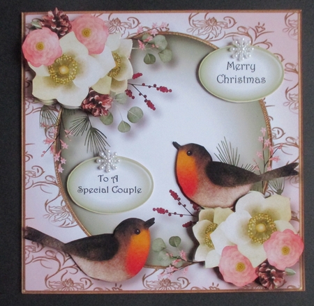 Vintage Floral Watercolour Christmas by Davina Rundle