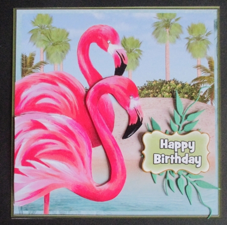 Happy Birthday- Flamingo #3 by Davina Rundle