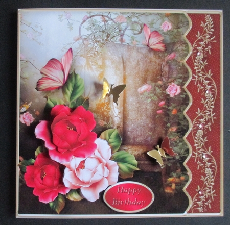 Peaceful Moments - Decoupage Card Front by Davina Rundle