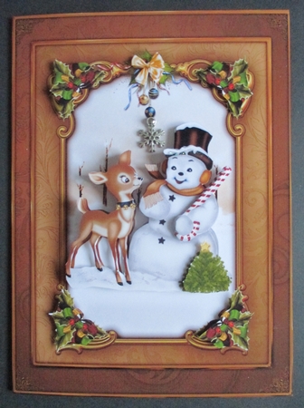 Snowman and reindeer mini kit by Davina Rundle