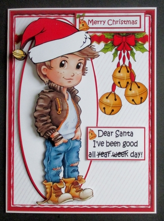 The teen boy wites to Santa mini kit by Davina Rundle