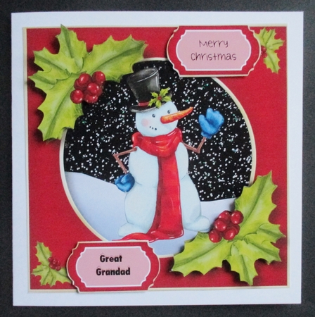 Merry Christmas Snowman by Davina Rundle