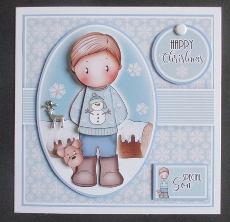 Andy in Snowman Jumper Mini Kit by Davina Rundle