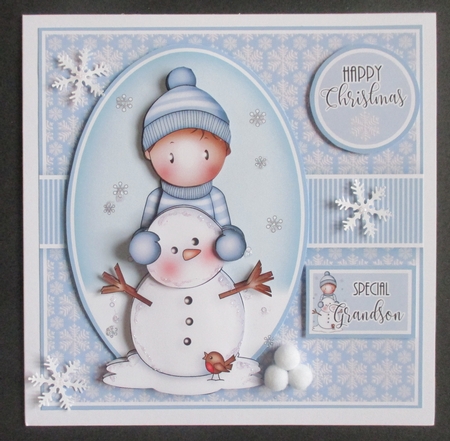 Andy and Snowman  Mini Kit by Davina Rundle