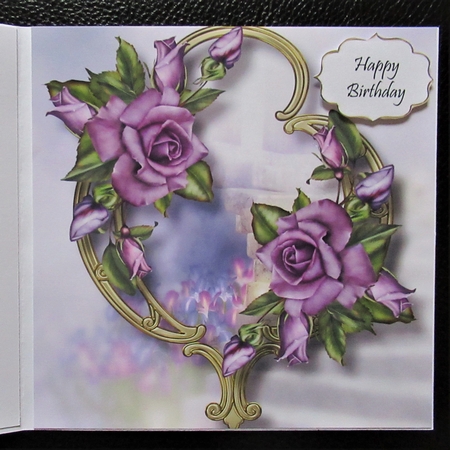 Card Topper Purple beauty 3 by Davina Rundle
