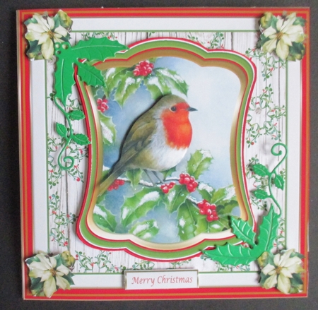 Christmas Vintage Robin Decoupage Topper by Davina Rundle