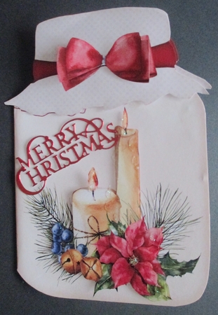 Mason Jar Shaped Card 1523 by Davina Rundle