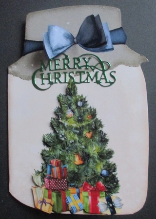 Mason Jar Shaped Card 1525 by Davina Rundle