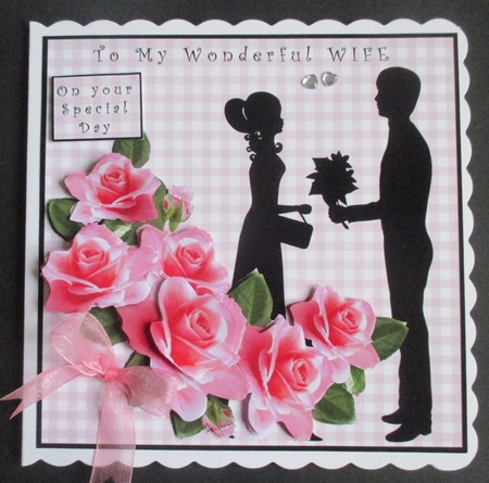 To My Wonderful Wife Decoupage by Davina Rundle
