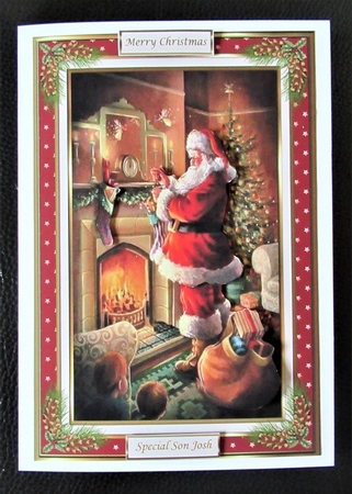 Christmas Eve Decoupage Topper by Davina Rundle