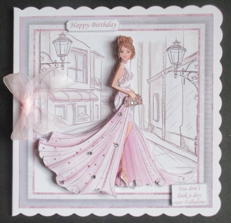 GLAMOROUS LADIES 7.5 Decoupage & Insert Bumper Kit Various Occasions by Davina Rundle